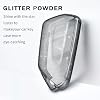 Funda para Llavero VW ID.4 ID.3 Golf 8 MK8 MK4 | Carcasa para Llavero Volkswagen Skoda Octavia Seat Leon Control Remoto Inteligente Accesorios de Auto, Gris Transparente Brillante 8