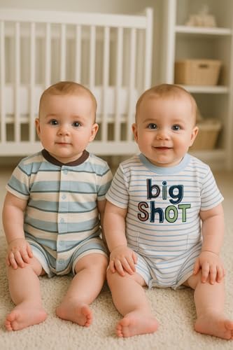 Image of TuddyBuddy 100% Cotton Romper /Jumpsuit /Bodysuit Set for Baby (Pack of 2 Playsuits)
