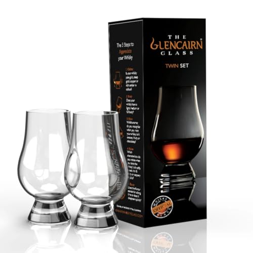Glencairn Copo de uísque, conjunto de caixa de presente dupla de 5 cm