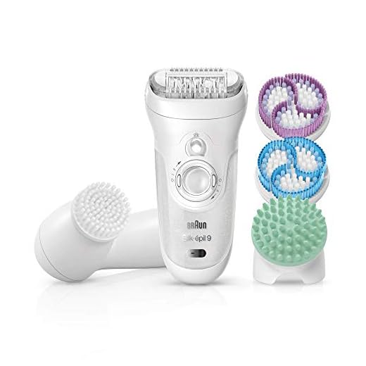Braun Silk-épil 9 SkinSpa 9-969v Depiladora con Sistema 4 en 1 de Exfoliación, Cuidado de la Piel y Cepillo Limpiador Facial Adicional, para Mujer