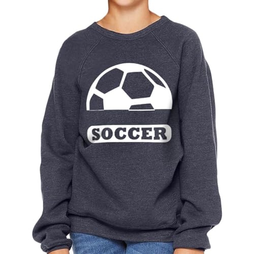 Soccer Ball Kids' Raglan Sweatshirt - Soccer Team Member Gift - Soccer Game Stuff