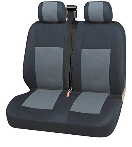 Coprisedili Nero Rosso Per Peugeot Expert Boxer 3 Posti 2 1 Fodere Per Furgone - Foto 2