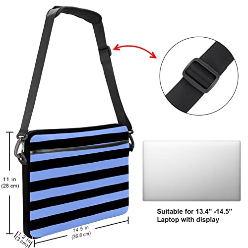 Mallette ordinateur portable 13,3 pouces motif noir texturé - 5