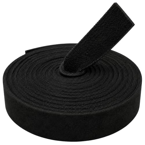 TOFL Genuine Leather Strap, Top Grain Cowhide Craft Strip – Black