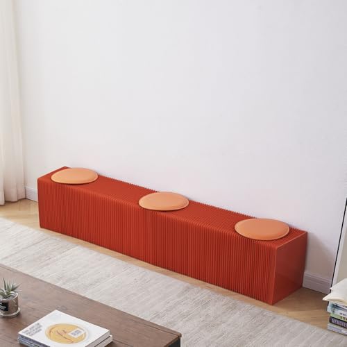 Tabouret pliant gain de place rouge pour petit espace et entrée