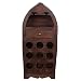 Produktbild Regal FM 6026, Weinregal mit Schubkasten und Ablagefach 100 cm hoch , Holztruhe, Schatzkiste,Kiste, Piratenkiste, Kleinmöbel, Mit Metallbeschlägen, Antikoptik, Holz, Maritim, Deko, Hochwertig, Kolonialmöbel, Regal mit Ornamenten