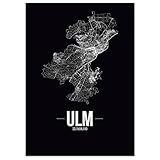 JUNIWORDS Stadtposter - Wähle Deine Stadt - Ulm - 30 x 40 