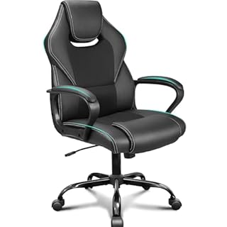 BASETBL Office Chair, Adjustable Ergonomic Computer Desk Chair, Comfortable Swivel Executive Chairs for Home Gaming Business, 150kg Black