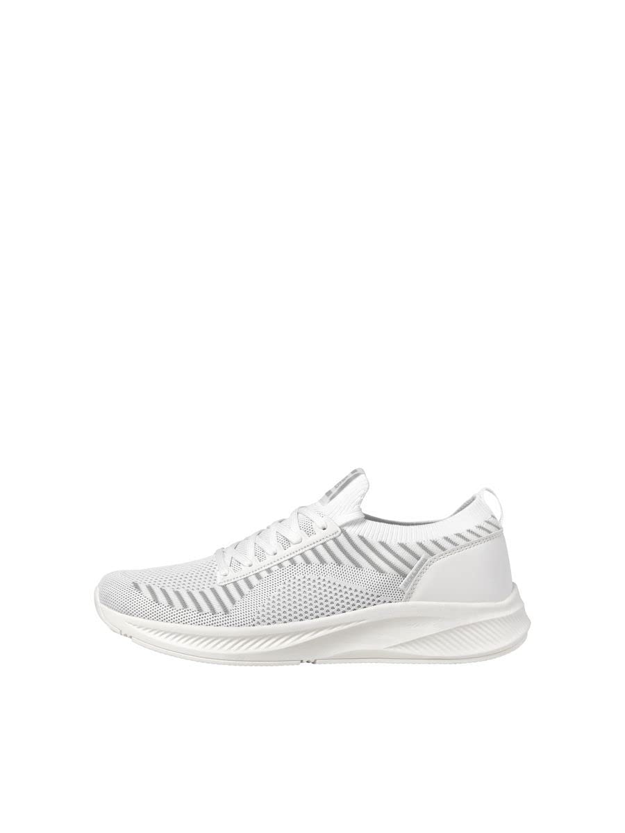 JACK & JONES Jfwbaxley Knit Sneaker Noos, Sneaker, White,