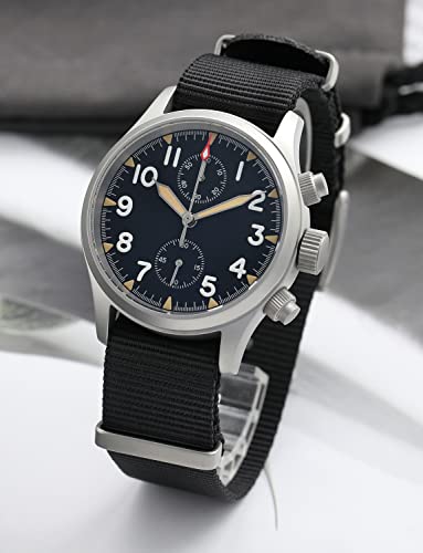Image of TACTICAL FROG Militado ML1868 39mm Military Chronograph Watch Sapphire Crystal VK61 /VK67 Quartz Watches for Men C3 / BGW9 Luminous 100M Waterproof