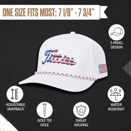 Image of Curves & Clubs Titties Golf Hat - Funny Golf Hat, Titties Hat - Funny American Hat - One-Size-Fits-All - Men's Gifts