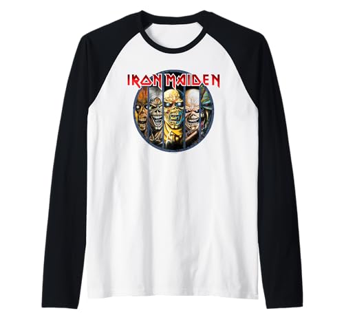 Iron Maiden Eddie Evolution Raglan Baseball Tee