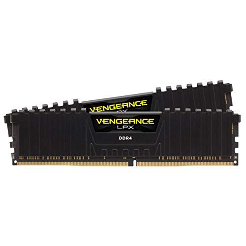 Image of Corsair CMK32GX4M2K4133C19 VENGEANCE LPX 32GB (2x16GB) DDR4 4133 (PC4-33000) C19 PC Memory Black