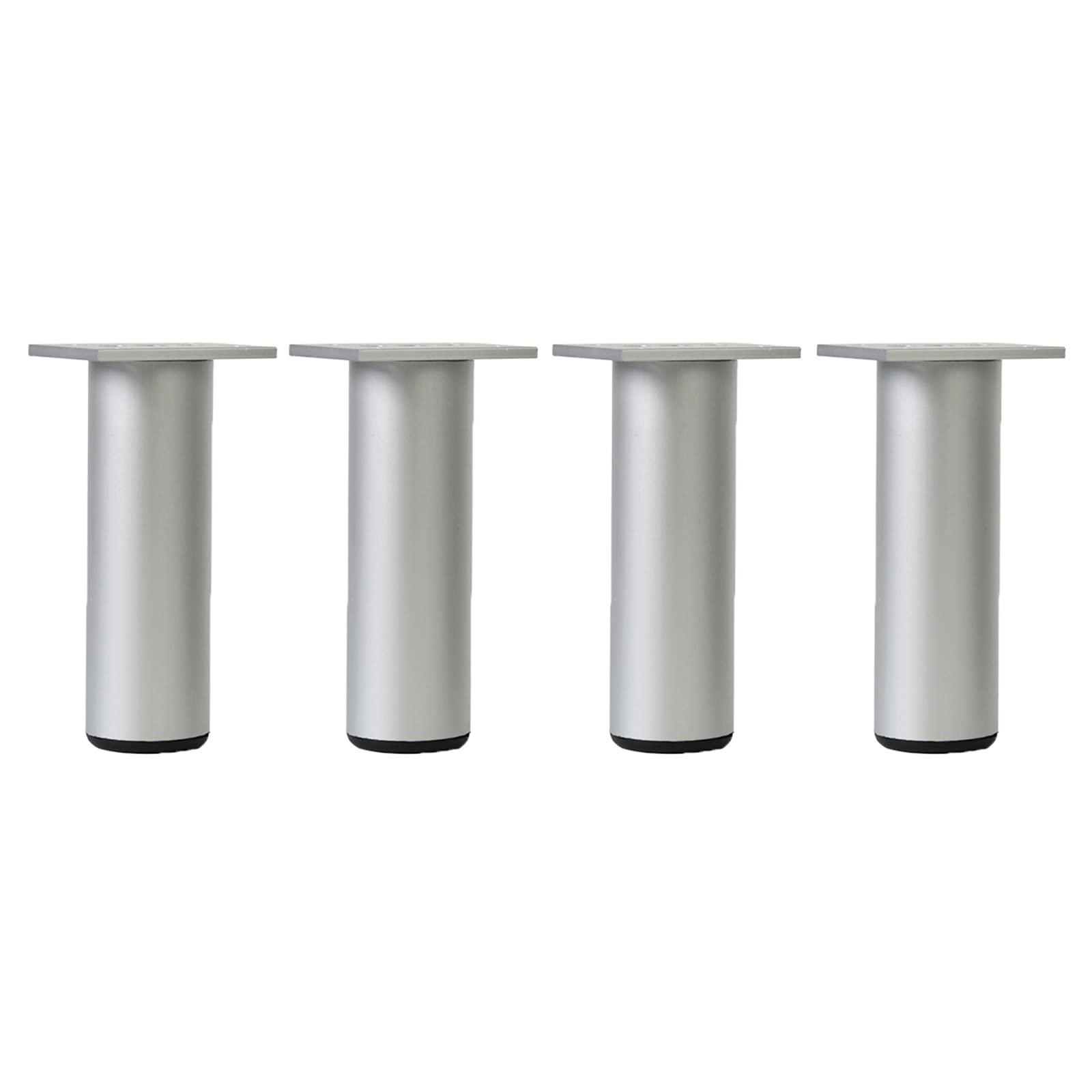 Patas de soporte metálicas para muebles, juego de 4 piezas en aleación de aluminio