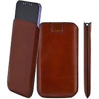 Suncase Custodia In Pelle Originale Per IPhone 13 Mini (5.4 Pollici) - Sottile Con Linguetta, Colore Blu - 6