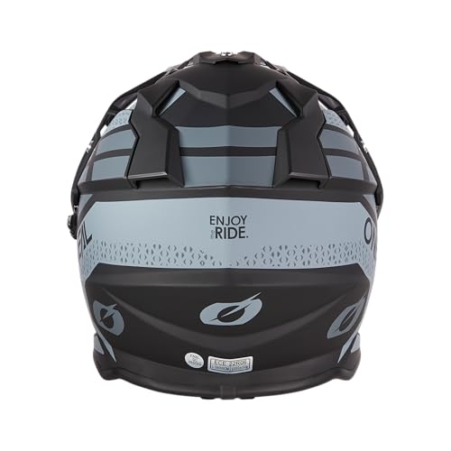 Miniatura 5 de O Neal Casco De Moto Enduro Aberturas De Ventilación Para Un Máximo Flujo De Aire Y Refrigeración, Carcasa Abs, Visera Solar Integrada Casco Sierra R V.24 Adulto Negro Gris Talla L