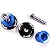 Blue Motorcycle Aluminum CNC M8 Swing arm Sliders Spools Stand Screw Compatible With Suzuki GSXR 125 250 300 600 750 1000