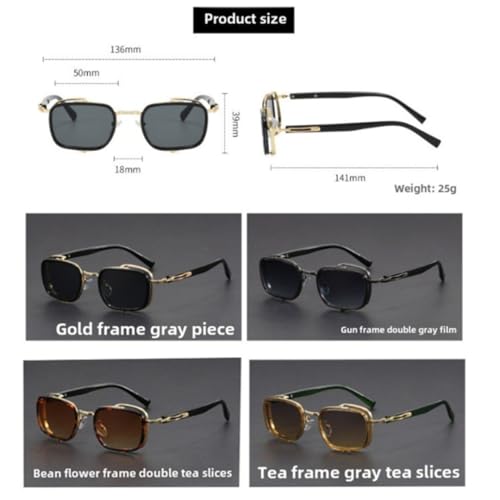 Lunettes de mode monture métal légères pour éviter les marques de nez - 4