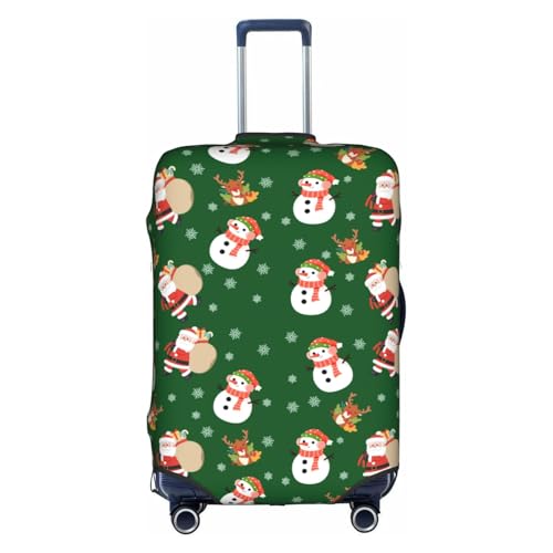 Travel Luggage Cover Cute Santa Christmas Xmas Deer Snowflake Gift Fashion Washable Baggage Suitcase Protector Fit For Luggage Large