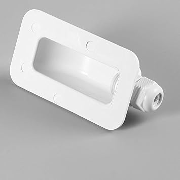 ABS Single Cable Entry Gland Weatherproof Curved Cable Connector for All Cable Types 2mm2 to 6mm2 for Rv, Campervan, Boat
