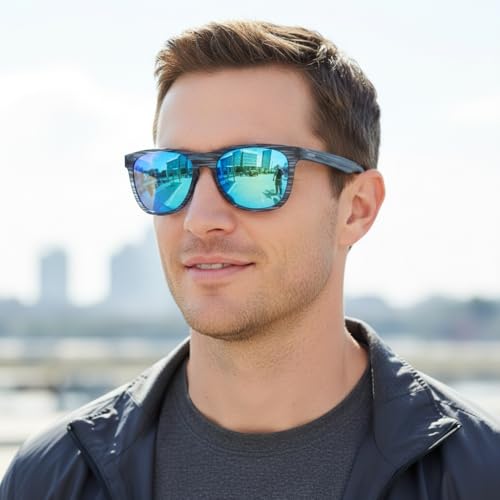Image of CARFIA Zero - Gravity Feel Polarized Men's Sunglasses UV Protection Flexible Durable Ultralightweight TR90 Sport Frame CA0931