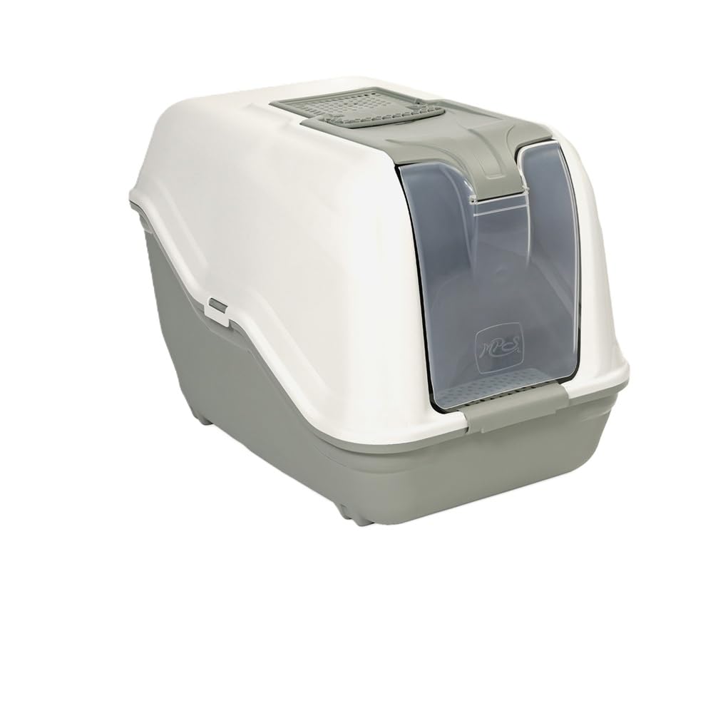 MPS Toilette per gatti Lettiera Chiusa Netta Maxi con Filtro e Paletta all'Interno 66X49XH50 Colori Assortiti