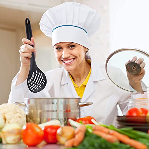 Tenta Kitchen 2Pcs Pasta Kitchen Spoons Spider Metal Strainer Wok Utensils Spider Skimmer Fish Spatula Stainless Steel & Nylon Slotted Spoon For Nonstick Pot And Stainless Steel/Iron Wok #TOP6