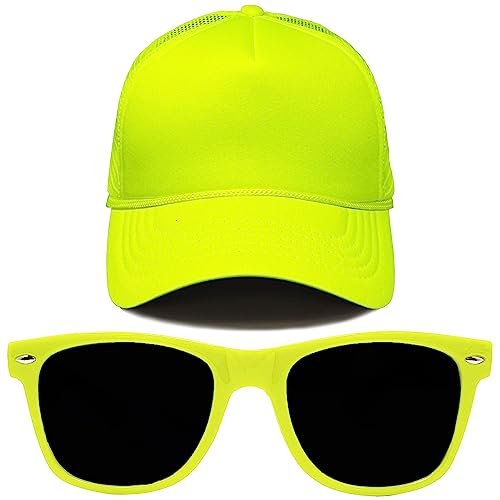 Image of Funky Junque Blank Mesh Foam Lightweight Snapback Trucker Hat | Lightweight Foam Trucker Hat with Breathable Mesh Back, Golf Beach and Street Style, Trendy Trucker Hats for Men