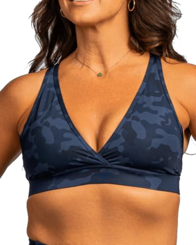 Image of Handful The FaV Bra, Medium Support Sports Bra, Pockets, Removable Pads, Deep Plunge Neck Line