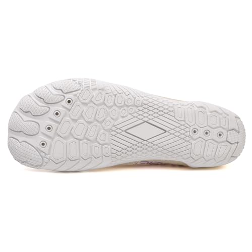 Image of Water Shoes for Men and Women, Barefoot Aqua Socks, Wide Fit Beach Swimming Pool Shoes, Anti-Slip Outdoor Walking Hiking Kayaking Diving Surfing