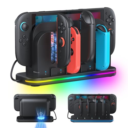 Image of [Switch 2 /1 Controller RGB Charger Dock] for Nintendo 2 2025 for Joycons