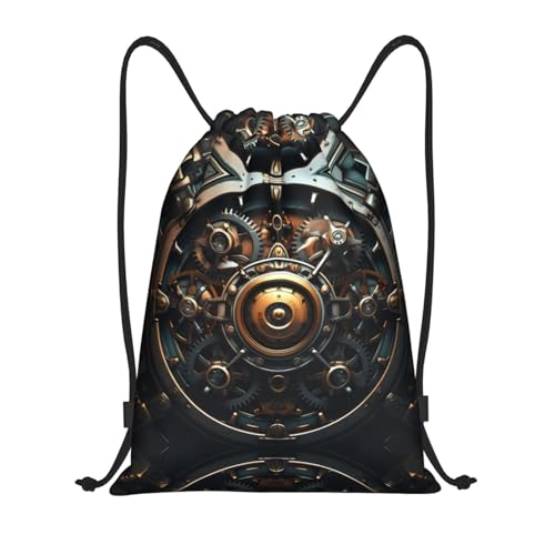 WZYCWB Mochila con cordón para maquinaria grande, bolsa de almacenamiento ligera y de gran capacidad, bolsa de fitness deportiva, Negro, M