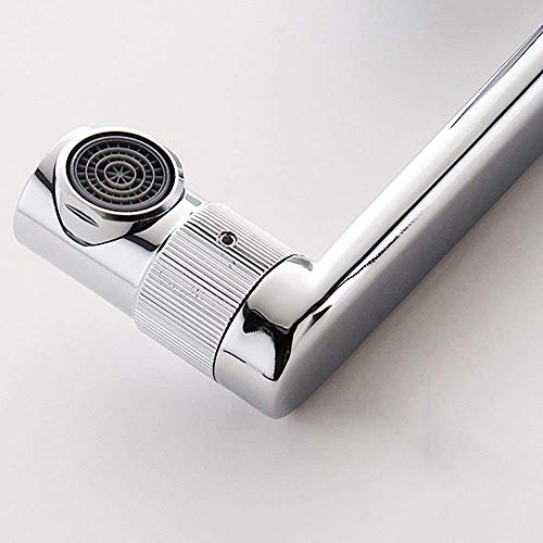 Robinet de cuisine eau chaude et froide orientable à bec haut cascade - 5