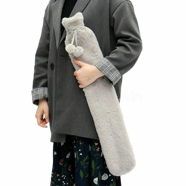 Bouillotte longue beige-gris Le pack confort XXL