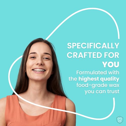 Image of Fresh Knight Braces Wax. Dental Wax for Braces & Aligners - Premium Orthodontic Strips Food Grade - Natural Beeswax Braces Wax