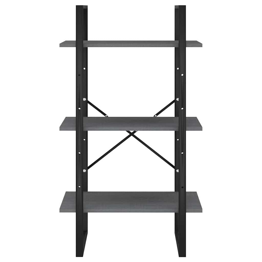 Hothingwell Scaffale portaoggetti grigio 60 x 30 x 105 cm in legno di pino