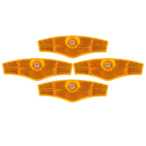 ibasenice 4pcs Bicycle Reflectors Enhance Visibility Safety for Night Riding Easy Installation Durable Reflector Lights for Cycling Adventures