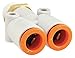 Union Y, 1/2 In, Tube, Polybutylene
