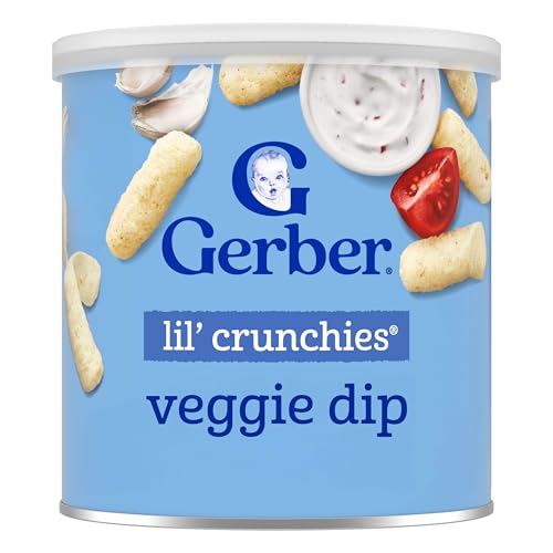 Gerber Stage 3 Lil Crunchies Veggie Dip 6-Pack