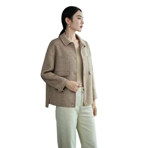 Veste courte en cachemire coupe ajustée contre le froid chic