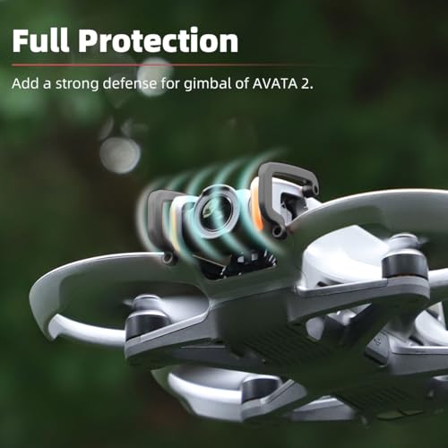 Image of Arzroic Gimbal Bumper /Guard for DJI Avata 2 Accessories, Gimbal and Camera Lens Protector for DJI Avata 2, Black