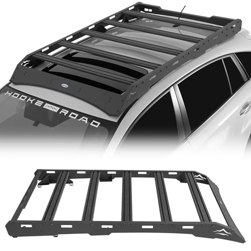 Hooke Road Crosstrek Roof Rack Aluminum Cross Bars for 2013-2017 Subaru XV Crosstrek 330 LBS Load Capacity Rooftop Cargo Basket Luggage Carrier Rails for Overlanding Trip Gear