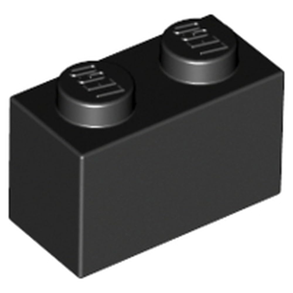 LEGO Building Block 1x2, Part 3004, Part 3004, Choose Your Colour (Black, 10, Bricks) — image 1