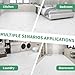 30 Pack Cover 30 Sq.Ft Peel and Stick Floor Tiles, 12” x 12” Self Adhesive Vinyl Flooring Easy DIY Installation for Kitchen, Living Room, Laundry, RV, White Marble