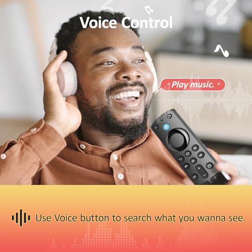 Image of Voice Fire Stick Remote Fit for All Fire-Series TV Cube /FireStick, Compatible with Fire Stick 4K Max /4K, FireStick TV Stick /FireStickLite /HD, and Fit for Omni Series, Insignia /TCL /Pioneer Smart TV
