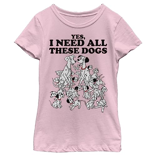 Disney 101 Dalmations All These Dogs Girl's Solid Crew Tee - Main Image