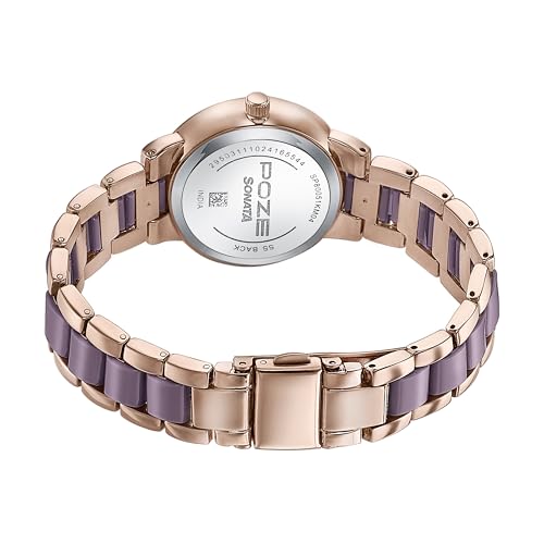Image of Sonata Poze Analog Quartz Blush Dial Watch for Women