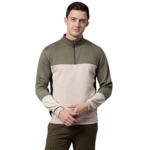Image of Dennis Lingo Men's Poly Cotton Sweatshirt - Regular Fit, Full Sleeves, Casual Winter Wear for Men