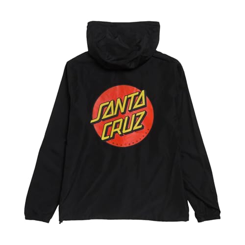 SANTA CRUZ Cruz Hooded Windbreaker L/S Jacket Black XXL Mens