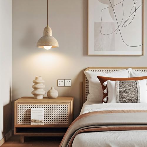 Lustre en marbre véritable style nordique avec douille vis E27 - 4
